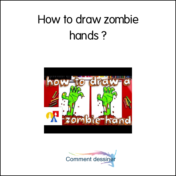 How to draw zombie hands